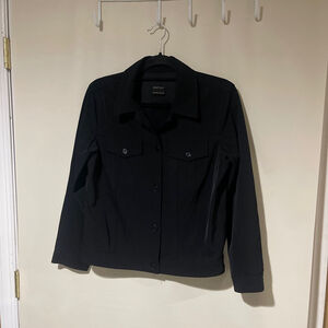 Women's Womyn Black Utility Light Jacket Size Small or Medium